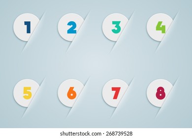 Infographic 3D Numbered Step Bubbles 3
