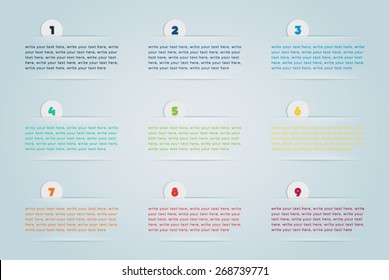 Infographic 3D Numbered Step Bubbles 2