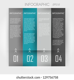 Infographic 4 Columns, Infographic Concept,