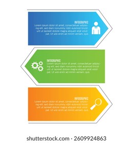 Infographic 4 step designed chart list presentation business template