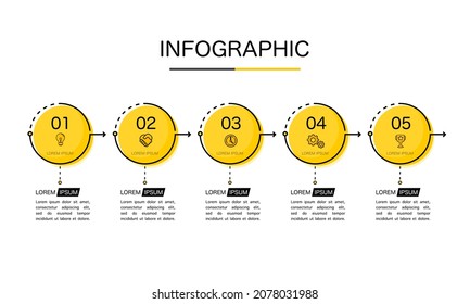Infografik-5-Kreis-Optionsschritte