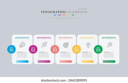 infographic 5 step infographic elements