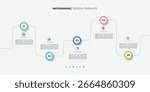 infographic 5 Step timeline journey, calendar Flat simple infographics design template. presentation graph. Business concept with 5 options