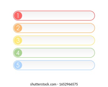 Infographic 5 step timeline template. Business graphic elements number five vector.