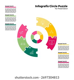 infographic 6 options in vector form 6 puzzles with vector business icons for company presentations, web, annuals, posters, and others.