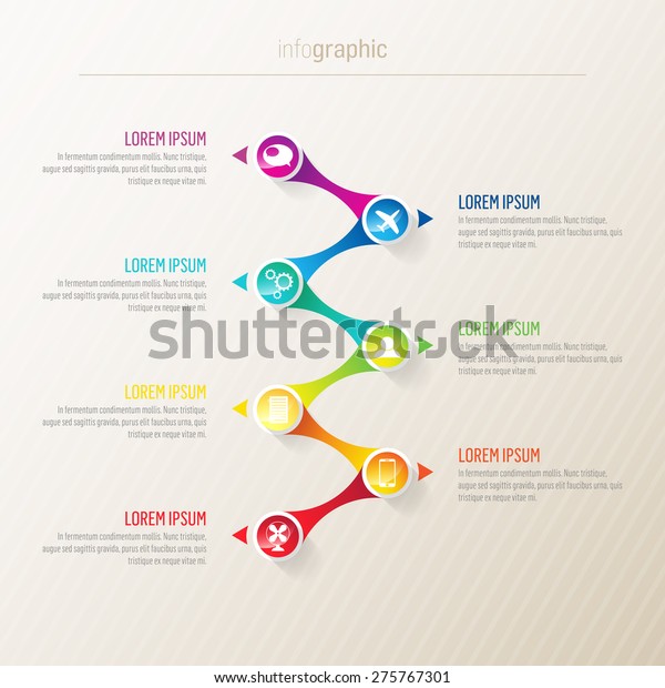 Infographic 7 Elements Progress Stock Vector (Royalty Free) 275767301