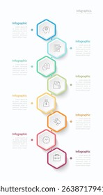 Infographic 8 options design elements for your business data. Vector Illustration.