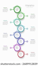 Infográfico 8 opções elementos de design para seus dados de negócios. Ilustração de vetor.