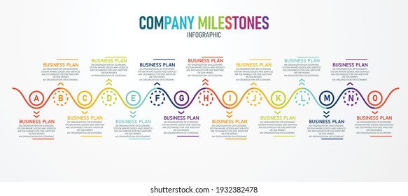 Infographic with 9 elements project plan start step design template flat infographic vector illustration for presentation progress bar report.