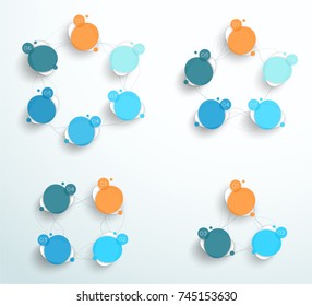 Infographic Abstract 3d Business Linked Oval Cycles A - Powered by Shutterstock - Get 15% off with code: PIKWIZARD15