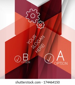 Infographic abstract background made of geometric shapes