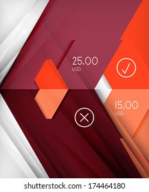 Fondo abstracto infográfico de formas geométricas