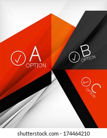 Infographic abstract background made of geometric shapes
