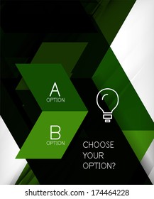 Infographic abstract background made of geometric shapes