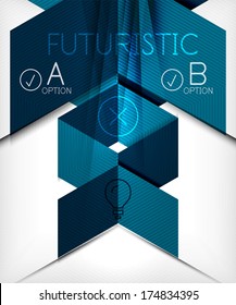 Infographic abstract background made of geometric shapes