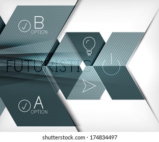 Infographic abstract background made of geometric shapes