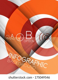 Infographic abstract background made of geometric shapes