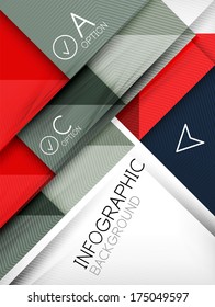 Fondo abstracto infográfico de formas geométricas
