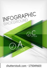 Infographic abstract background made of geometric shapes