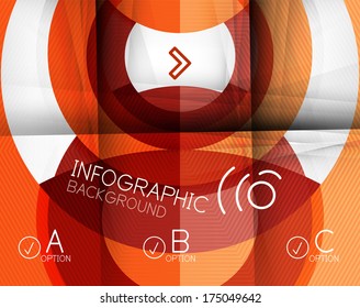 Infographic abstract background made of geometric shapes