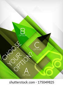 Infographic abstract background made of geometric shapes