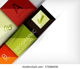 Fondo abstracto infográfico de formas geométricas