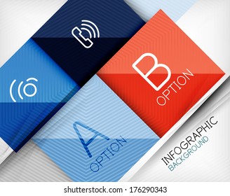 Infographic abstract background made of geometric shapes