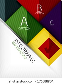 Fondo abstracto infográfico de formas geométricas