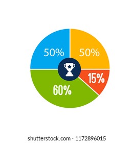 Infographic Abstract Circle Chart Design Vector Image
