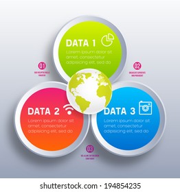 Infographic Abstract Digital Vector Template