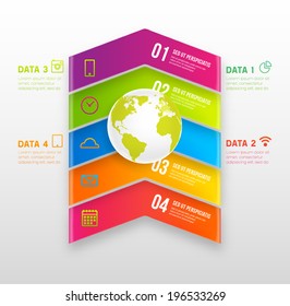 Infographic Abstract Digital Vector Template for Business Design. Can be used for workflow layout, diagrams and web designs. 