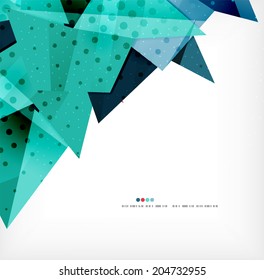 Fondo de forma abstracto e infográfico con opciones
