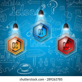 Infographic Abstract template with 4 choices glass buttons with shiny effect. Ideal for marketing and printed material, product classifications, ranking, business solutions