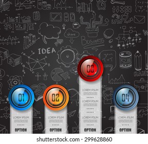 Infographic Abstract template with multiple choices glass buttons with shiny effect. Ideal for marketing and printed material, product classifications, ranking, business solutions