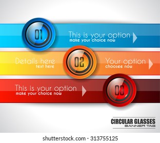 Infographic Abstract template with multiple choices glass buttons with shiny effect. Ideal for marketing and printed material, product classifications, ranking, business solutions