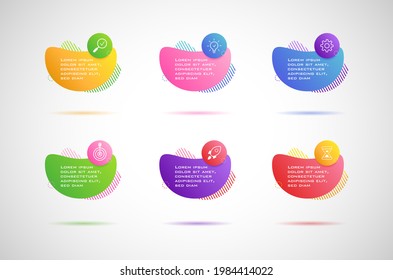 Infografía. Plantilla de negocio de vector abstracto para presentación.