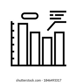infographic analysis line icon vector. infographic analysis sign. isolated contour symbol black illustration