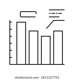 infographic analysis line icon vector. infographic analysis sign. isolated contour symbol black illustration