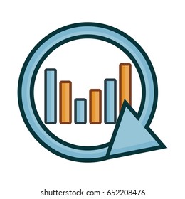 infographic analysis loop, line art