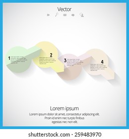 Infographic for annual report. Vector