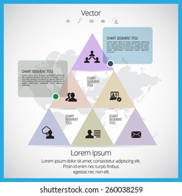 Infographic for annual report. Vector