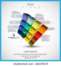 Infografía del informe anual. Vector