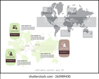 Infographic for annual report. Vector