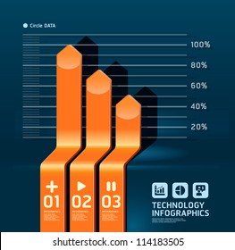 infographic arrow diagram chart. Detailed   / can be used for infographics / graphic or advertise layout vector illustration