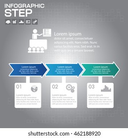Infographic Arrow timeline Templates for Business