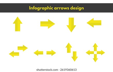 Infographic arrows design for use.