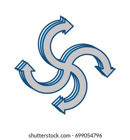 Infographic arrows symbol