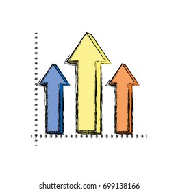 Infographic arrows symbol