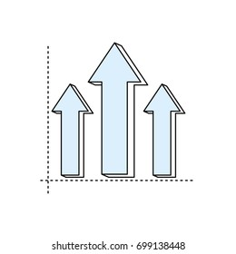 Infographic arrows symbol