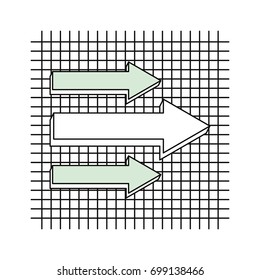 Infographic arrows symbol